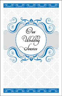 Wedding Program Cover Template 13B - Graphic 11